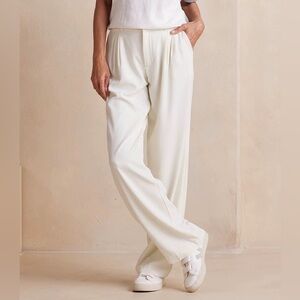 Summersalt Classic Pleat Straight Leg Trousers White *see post for size*